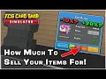 How Much Should You Sell Items for in TCG Card Shop Simulator