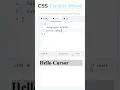 CSS Cursor Move