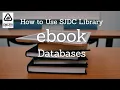 SJDC Library ebooks Database Tutorial