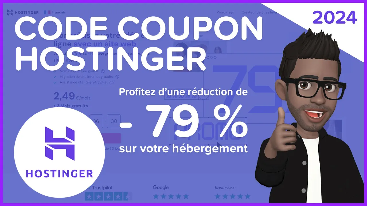 Tutoriels Code Coupon Hostinger 2024 - Créer votre Site Web avec une réduction spéciale 🔥