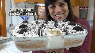 TORTA 3 LECHES CON GALLETA OREO DELICIOSA Y ÚNICA Diferente a cualquier otra es increíble.