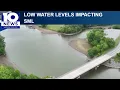 Low water levels impacting beaches Smith Mountain Lake