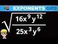 Grade 9 Exponents Practice