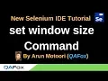 New Selenium IDE - Part 17