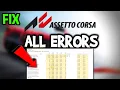 Assetto Corsa - How to Fix All Errors