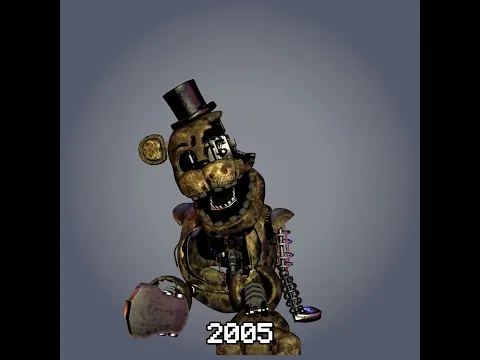 Withered Golden Freddy FNAF over the years