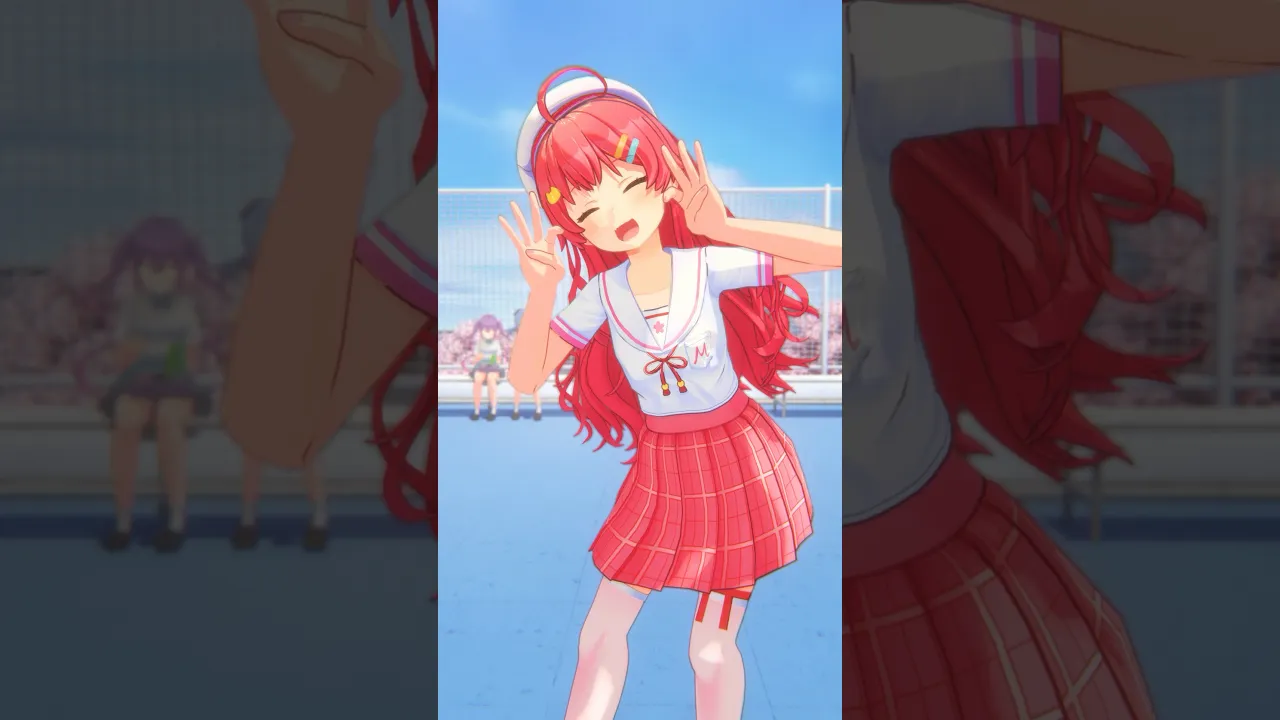 #さくらんぼメッセージ ?屋上で踊ってみたみこち?後ろでごはんたべてんにぇ…?☄️