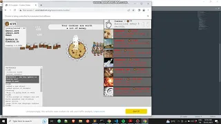 Automating Cookie clicker game using Python Selenium Code in comment