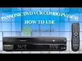 Panasonic PV-D4743 DVD VCR Combo Player Black How To Demonstration Long Lasting