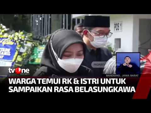 Banjir Air Mata, Momen Ridwan Kamil & Istri Temui Warga yang Berbelasungkawa