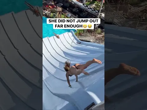 She Did NOT See How BIG The Drop Was😵‍💫😅 #funnymoments #adventure #travel #couplecomedy