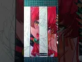 Download Lagu Drawing Houshou Marine ♥️ || Stained Art 🎨 #shorts