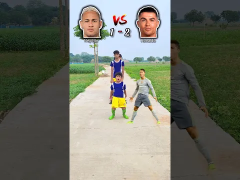 Neymar vs Ronaldo fans 🤔 #shorts #football #fans #ronaldo #neymar #trending #video