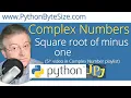 Python Complex Numbers 5 Square root of minus one