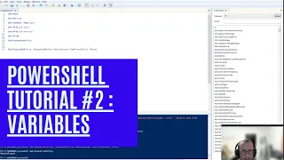 PowerShell Tutorial 2 Variables Beginners