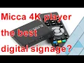 Micca Speck 4K Ultra- Digital Media Player quick overview and how to auto play loop s