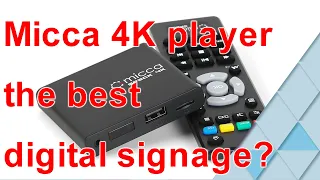 Micca Speck 4K Ultra- Digital Media Player quick overview and how to auto play loop s