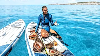 Deserted Island SURVIVAL (with a HAND SPEAR) | EE 97