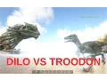 ARK Dilo vs Troodon