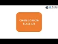 Part 1 Python-AWS Create a simple Restful API using Flask BS Tech