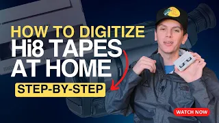 how to transfer hi8 tapes to digital videos step by step at home 