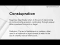 Constupration Meaning