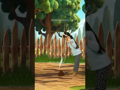 Kotoran Sapi di Tengah Jalan! 😱💩 Inggit Malah Punya Ide! 😂 #funnyshorts #viralshorts