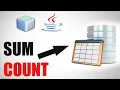 Java SWING - Get Sum and Count Value in Database Table in MySql Sqlite in Java Netbeans