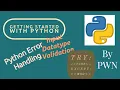 How to handle Exception in python Handle User input exception in python ValueError PART