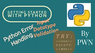 How to handle Exception in python Handle User input exception in python ValueError PART