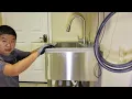 How to Installed TRINITY 30 x 14 Stainless Steel Utility Sink with Pull-down Faucet
