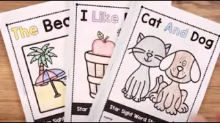 Sight Word Books For Kindergarten