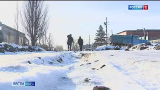 В Омском районе прокомментировали проблемную ситуацию с дорогой в селе Троицкое