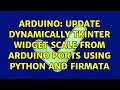 Arduino Update Dynamically Tkinter Widget Scale from Arduino Ports using python and firmata