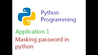 Masking password in python