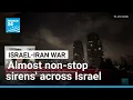 Download Lagu 'Almost non-stop sirens' across Israel as Iran fires missiles • FRANCE 24 English