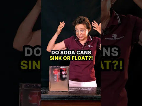 Do soda cans sink or float? #sinkorfloat #diy #shorts #DrTatiana
