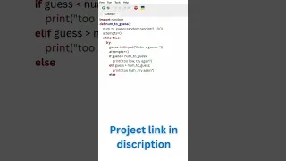 Build a Number Guessing Game in Python Mini Project for Beginners