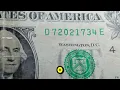 2013 1 Bill - Serial Number D72021734E Value