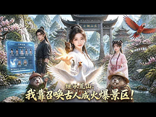 Inheriting a desolate mountain unexpectedly activates the Ancient Summoning System! Summon ancient figures to build small houses and construct scenic viewing platforms. As ingredients from the Spirit