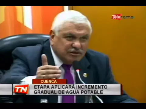 Etapa aplicará incremento gradual de agua potable