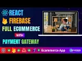 Ecommerce App with React And Firebase React Ecommerce App React Projects For Beginners Devknus