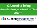C Unstable String Codeforces solution Bangla Educational Codeforces Round 110 Div2 C