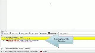 Oracle Optimization Tutorial Course Generating and Reading Explain Plans Lesson 4
