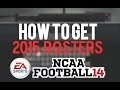 How To Get 2014-2015 Updated Real Name Rosters For NCAA Football 14 XBox 360 PS3