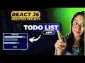 Todo List in React JS in Hindi ReactJS Simple Project for Beginners Mini Project Reactjs