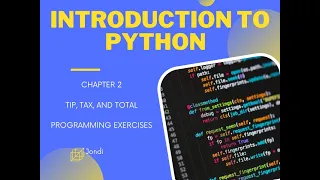 Python Programming Exercises Tip Tax and Total