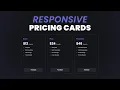 Responsive Pricing Cards Using HTML and CSS