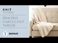 Knit a Braided Cables Blanket Free Pattern Tutorial
