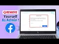 Lagu How to Remove Yourself as Admin from a Facebook Page!